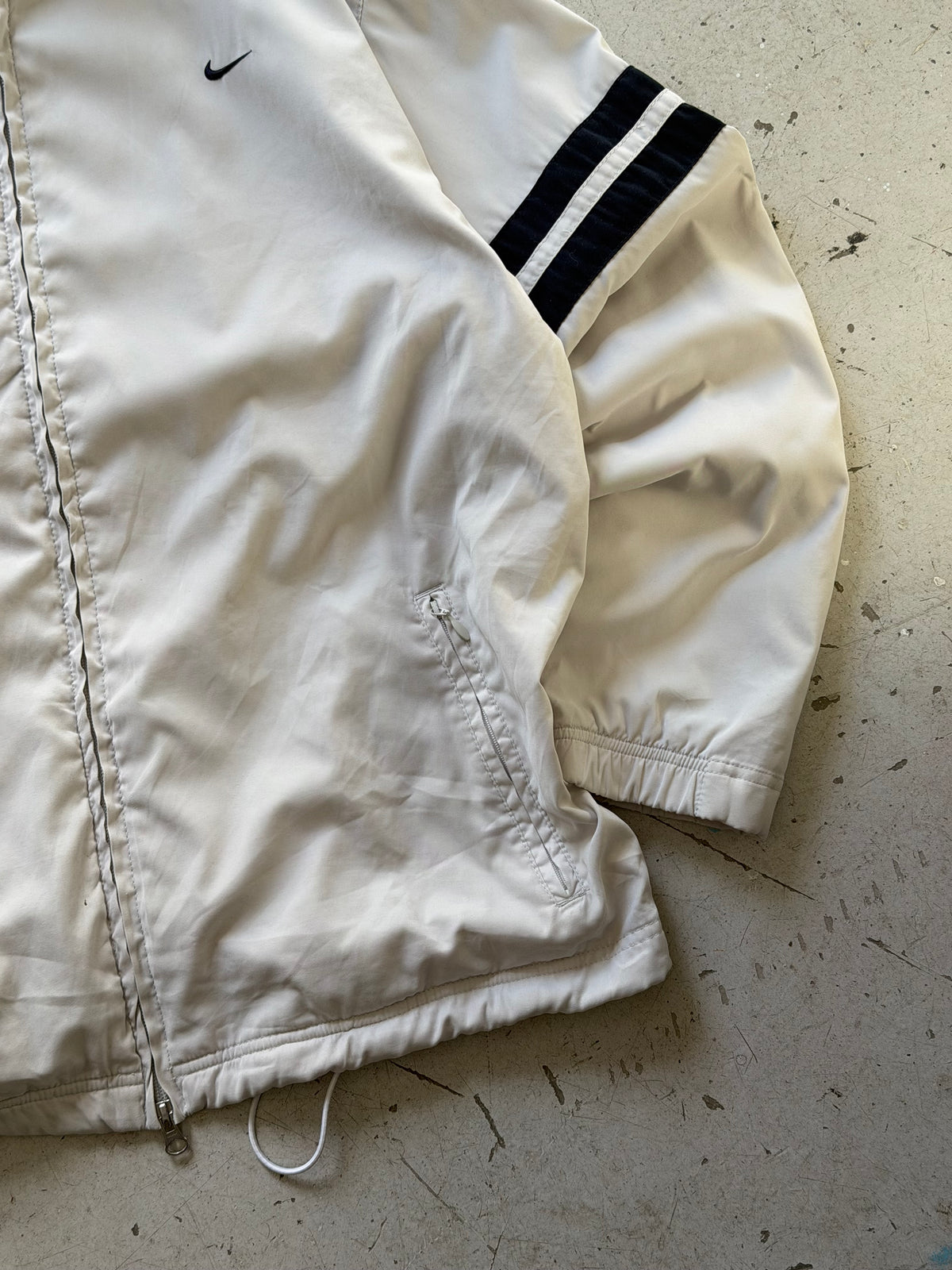 Nike | Vintage track jacket | Hvid/sort | L