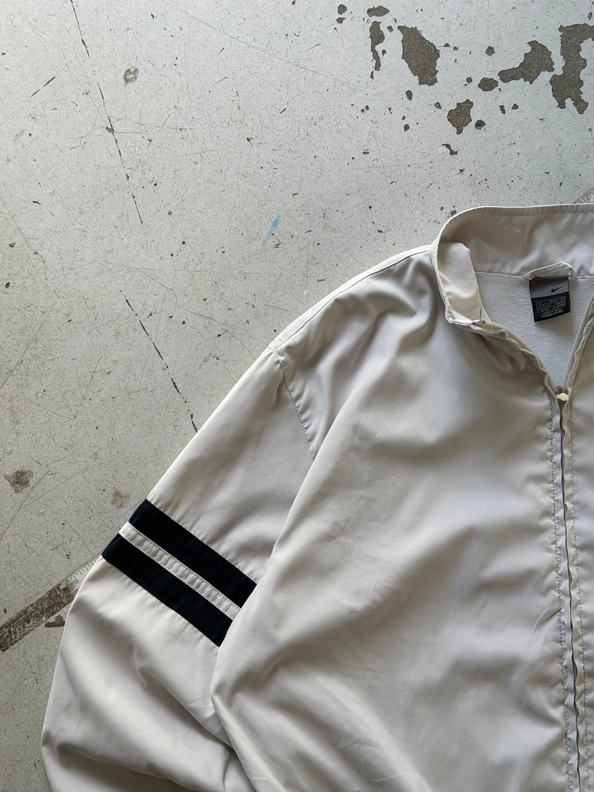 Nike | Vintage track jacket | Hvid/sort | L