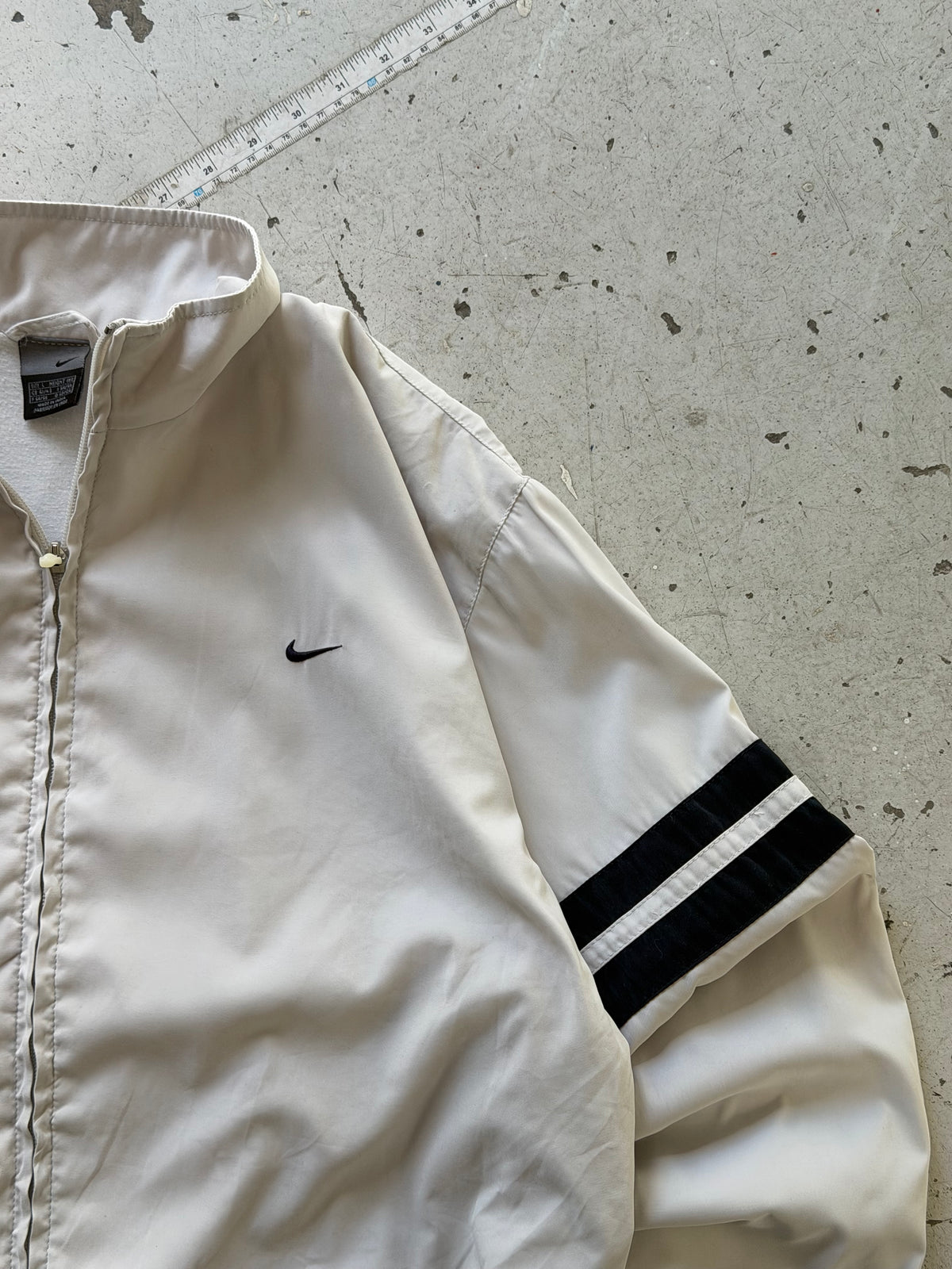 Nike | Vintage track jacket | Hvid/sort | L