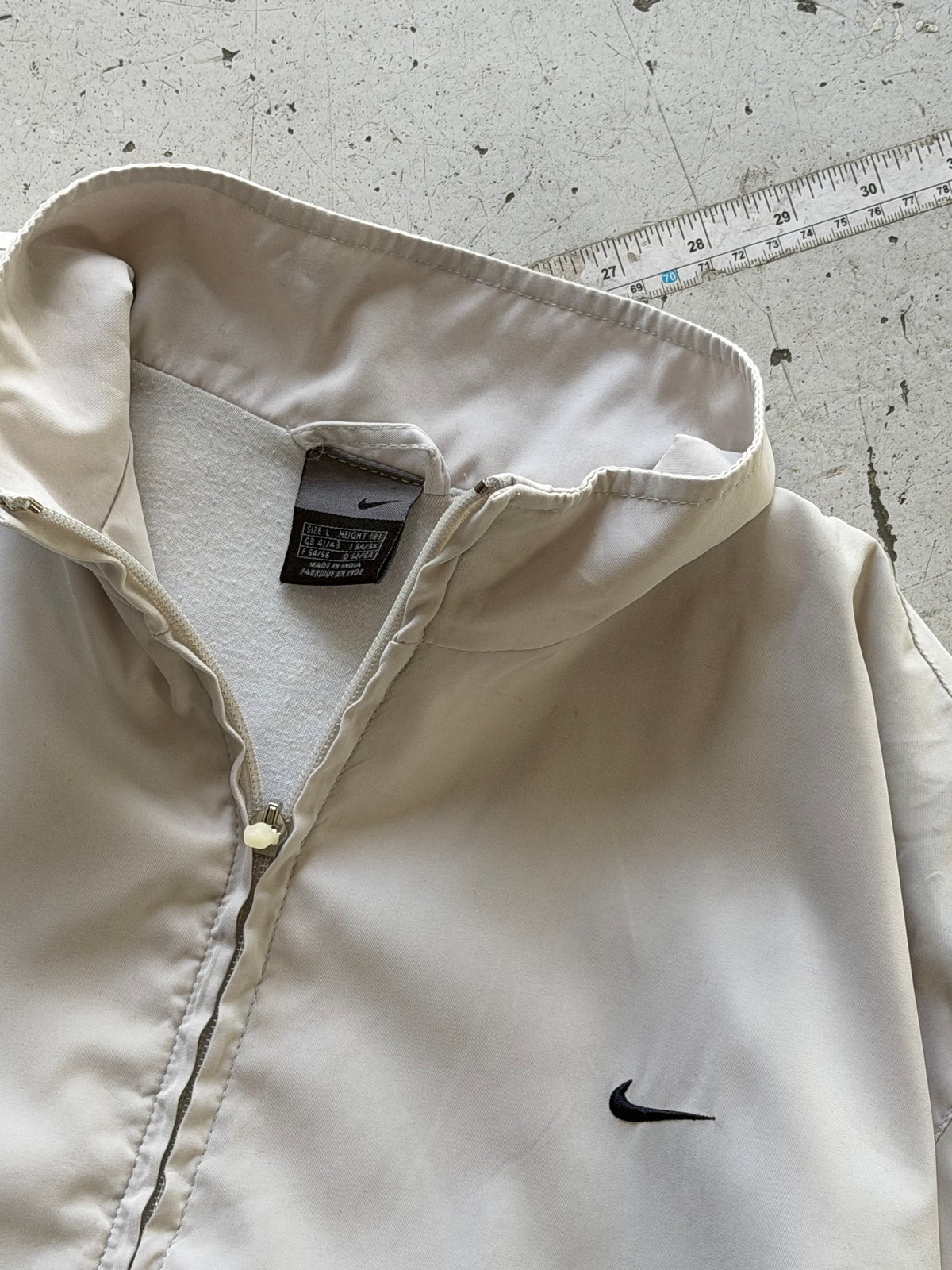 Nike | Vintage track jacket | Hvid/sort | L