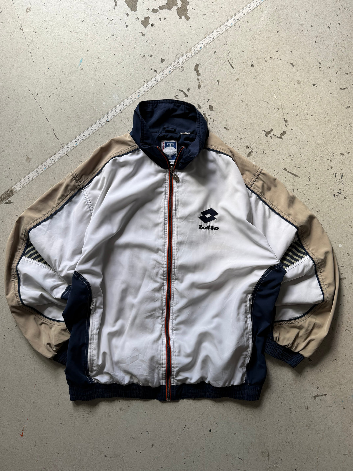 Lotto | Vintage tennis track jacket | Hvid | L