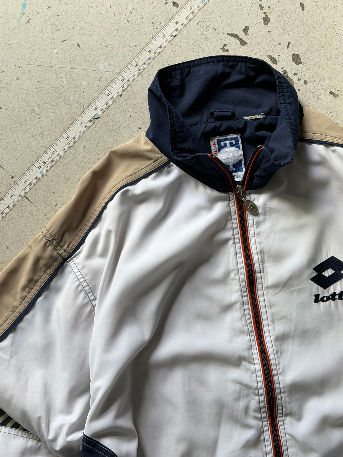 Lotto | Vintage tennis track jacket | Hvid | L