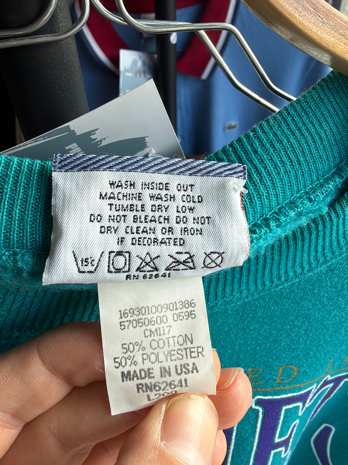 Lee Sport | Charlotte Hornets NBA sweatshirt | Teal | M