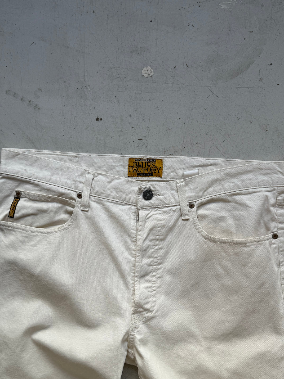 Armani Jeans | Vintage straight jeans | Hvid | W36/L36