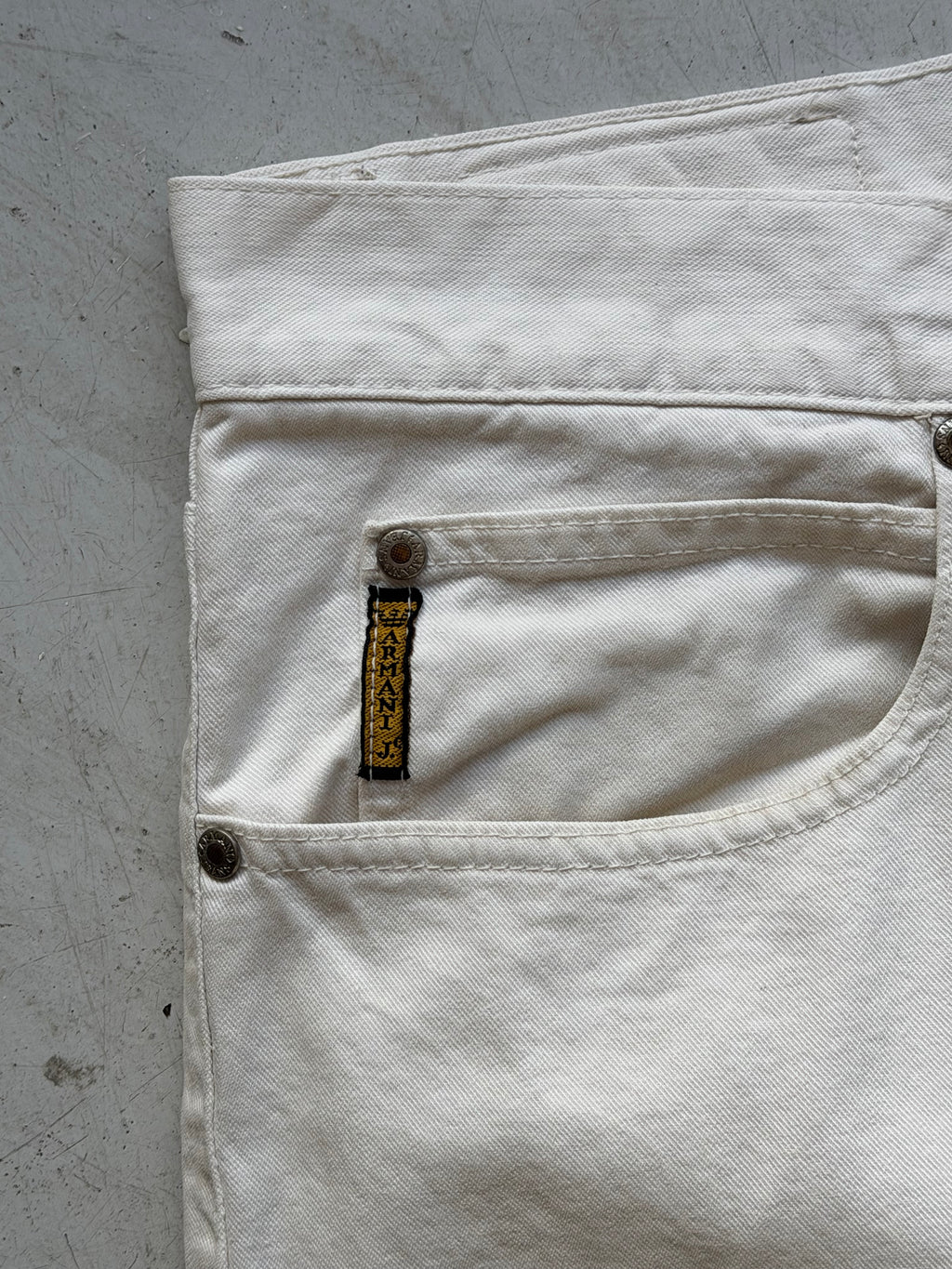 Armani Jeans | Vintage straight jeans | Hvid | W36/L36