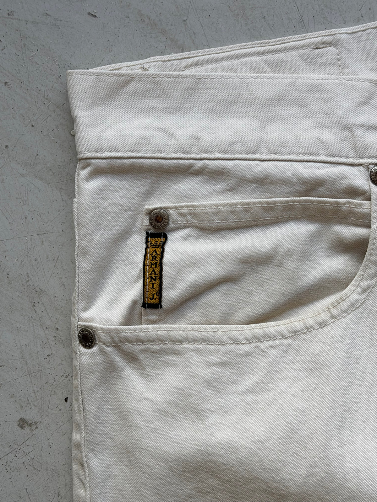 Armani Jeans | Vintage straight jeans | Hvid | W36/L36