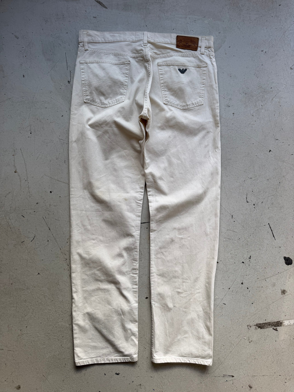 Armani Jeans | Vintage straight jeans | Hvid | W36/L36