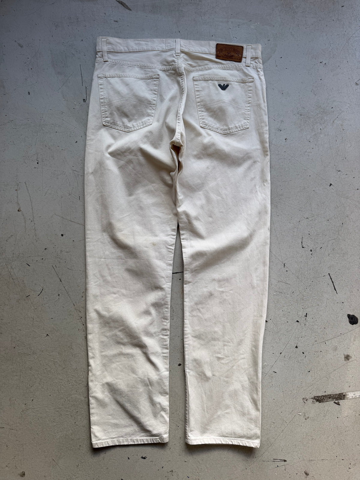 Armani Jeans | Vintage straight jeans | Hvid | W36/L36
