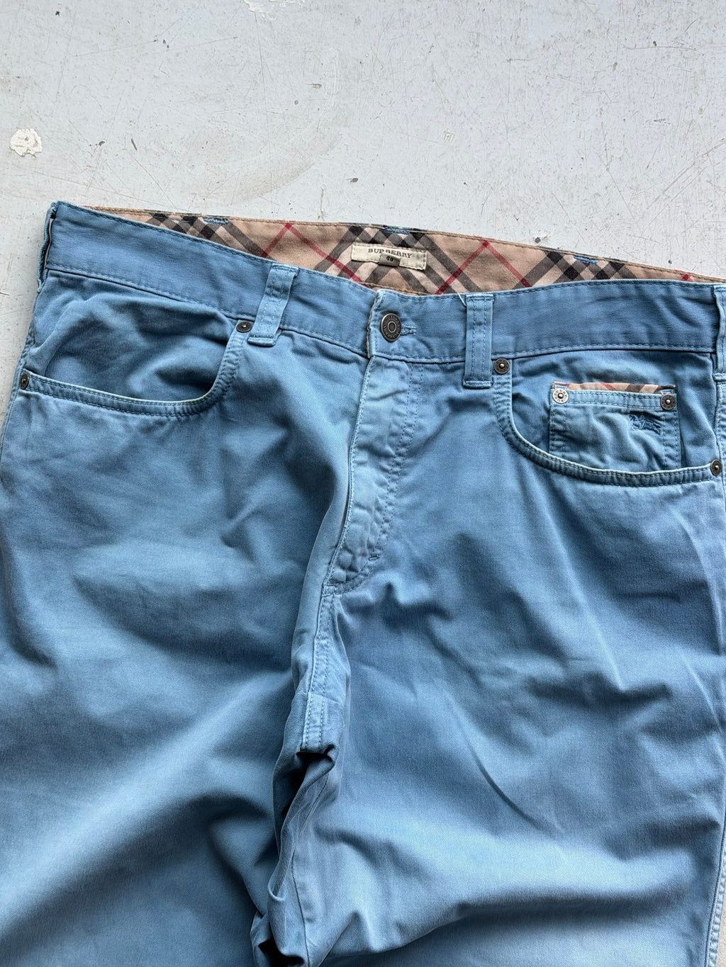 Burberry London | Vintage bukser | Lyseblå | W33/L33