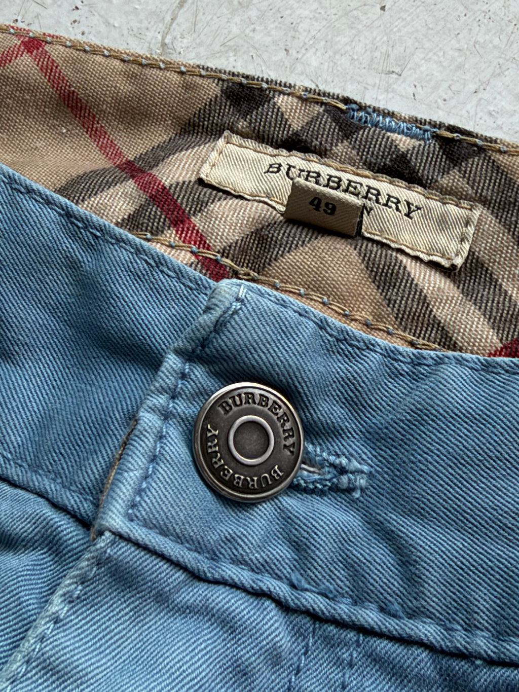Burberry London | Vintage bukser | Lyseblå | W33/L33