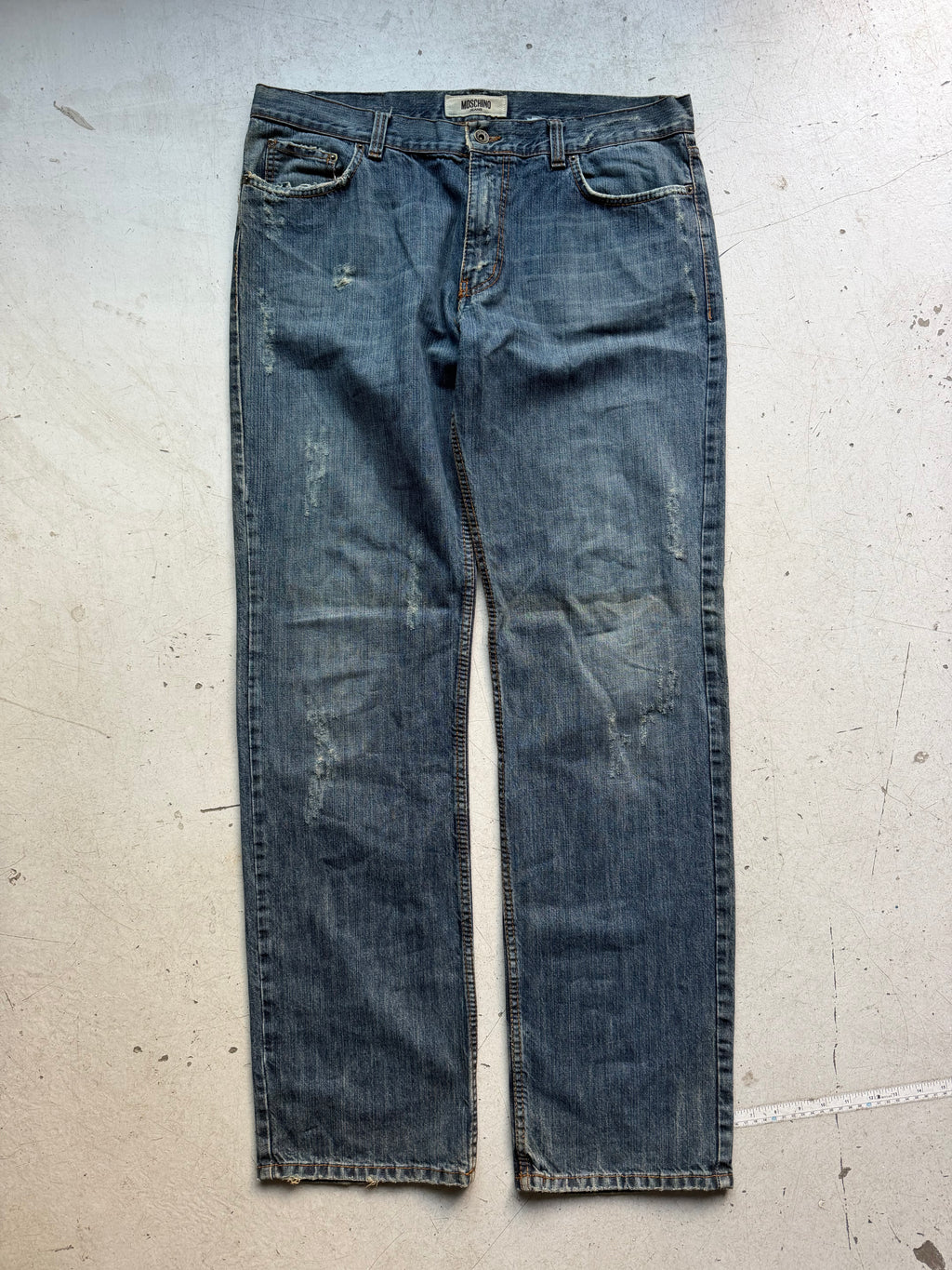 Moschino Jeans | Distressed jeans | Blå | W36/L36
