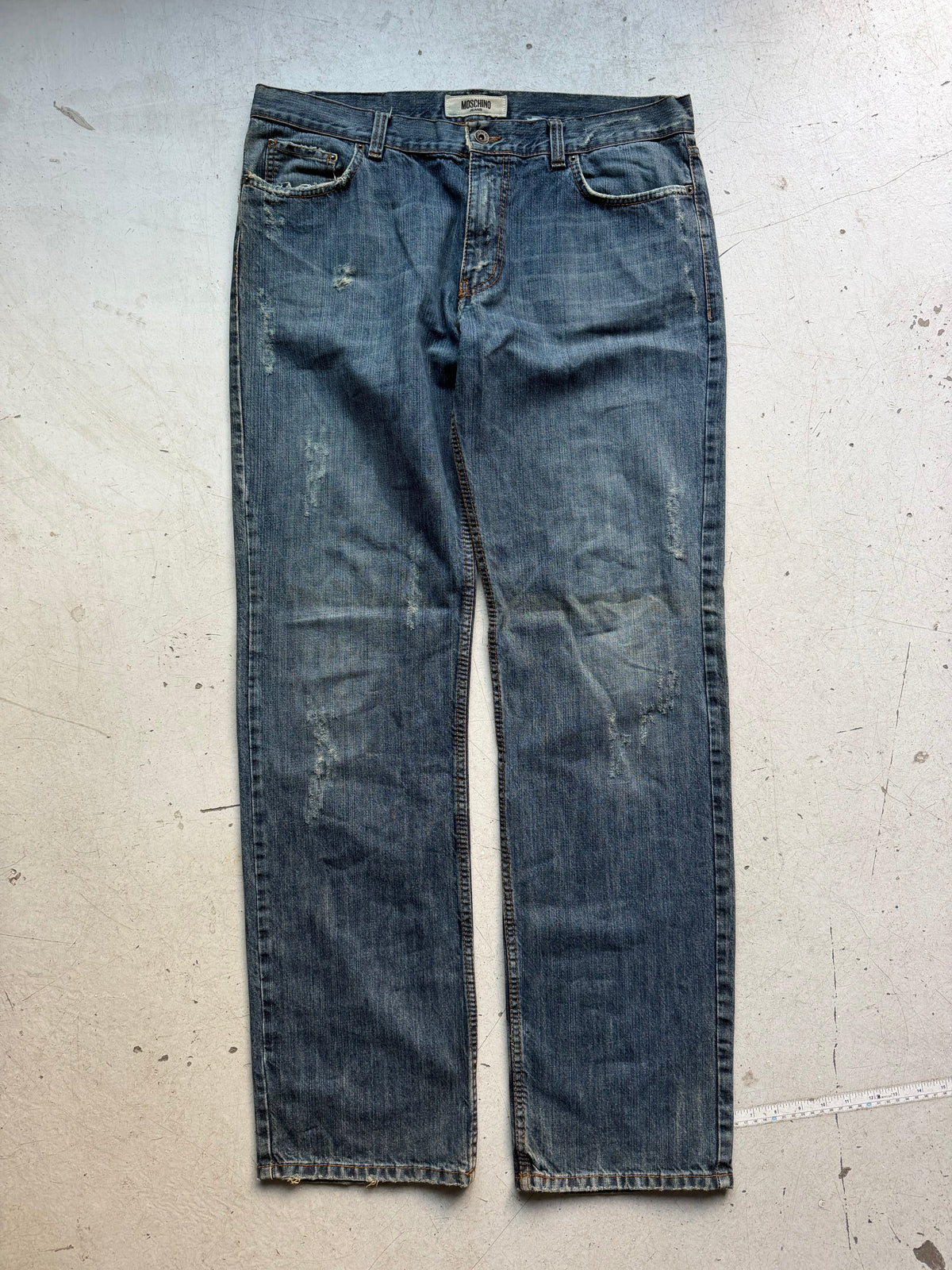 Moschino Jeans | Distressed jeans | Blå | W36/L36