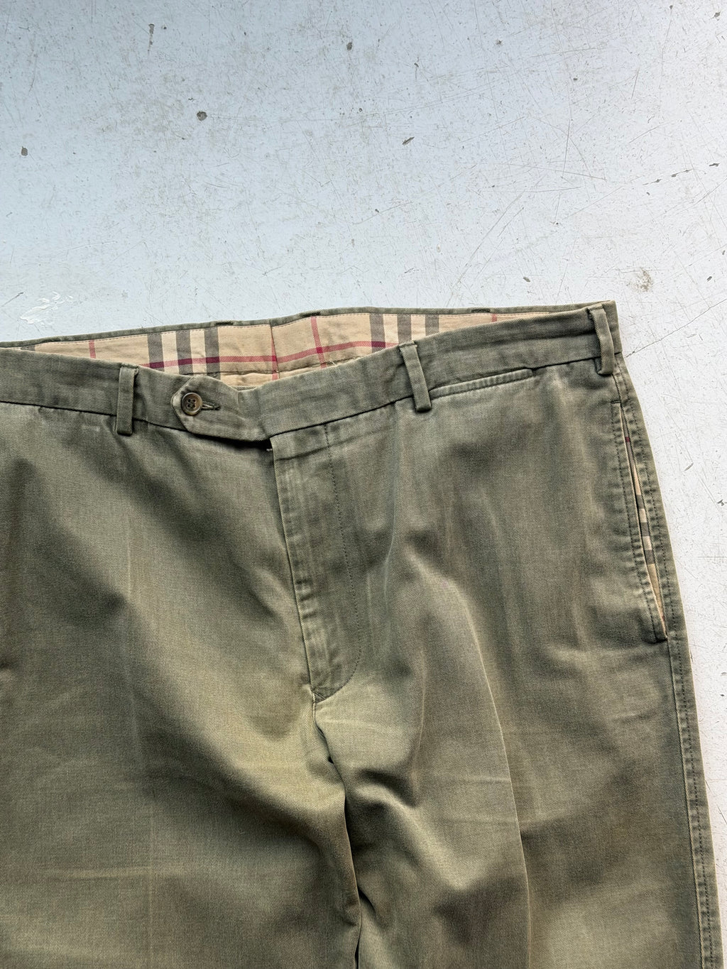 Burberry London | Vintage chinos | Olivengrøn | W36/L34