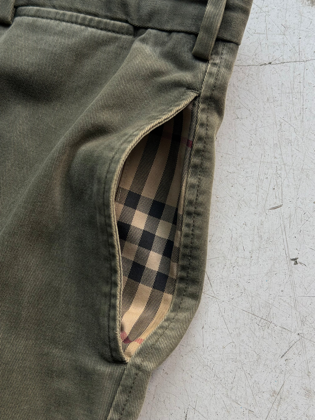 Burberry London | Vintage chinos | Olivengrøn | W36/L34