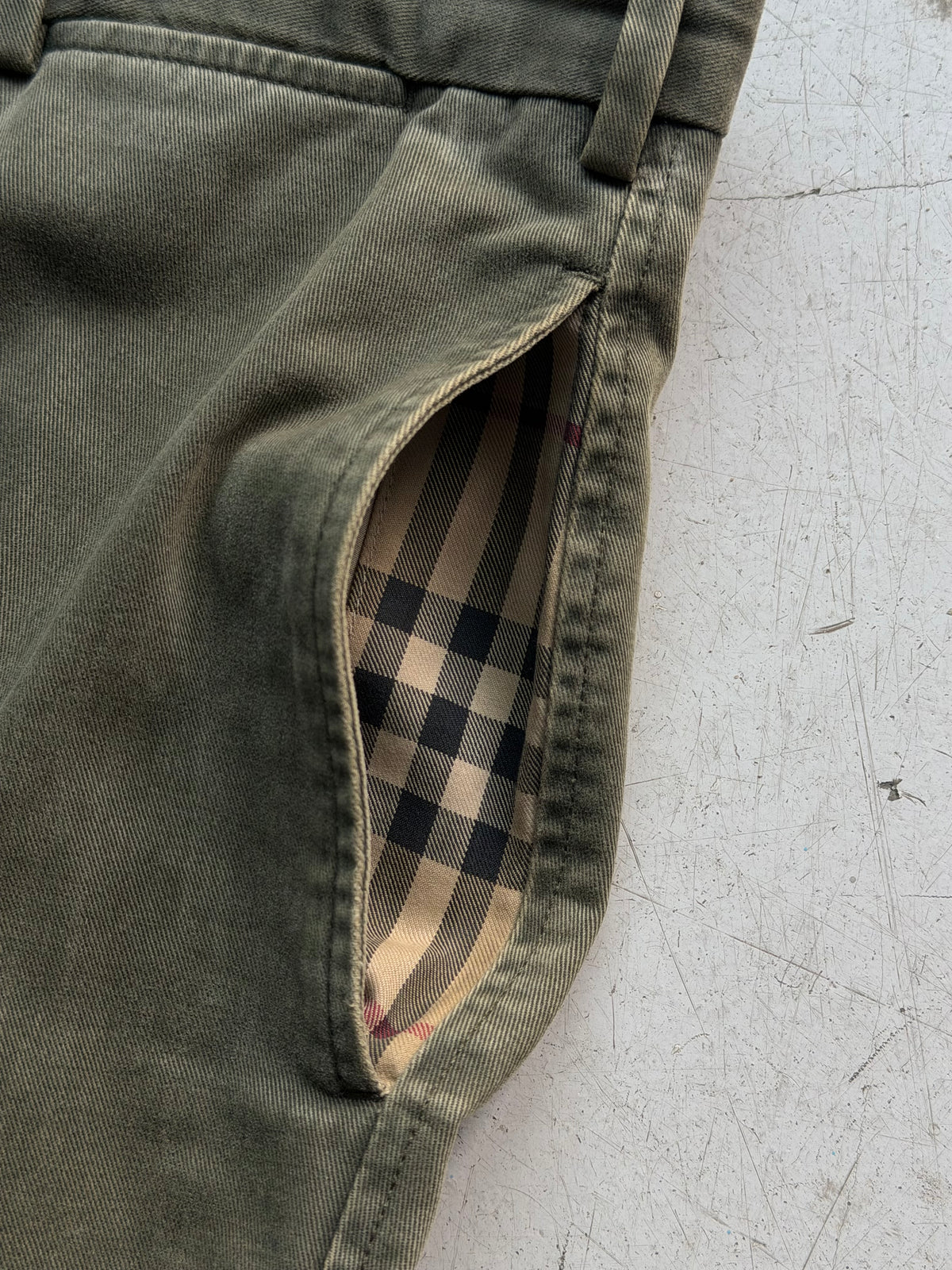 Burberry London | Vintage chinos | Olivengrøn | W36/L34