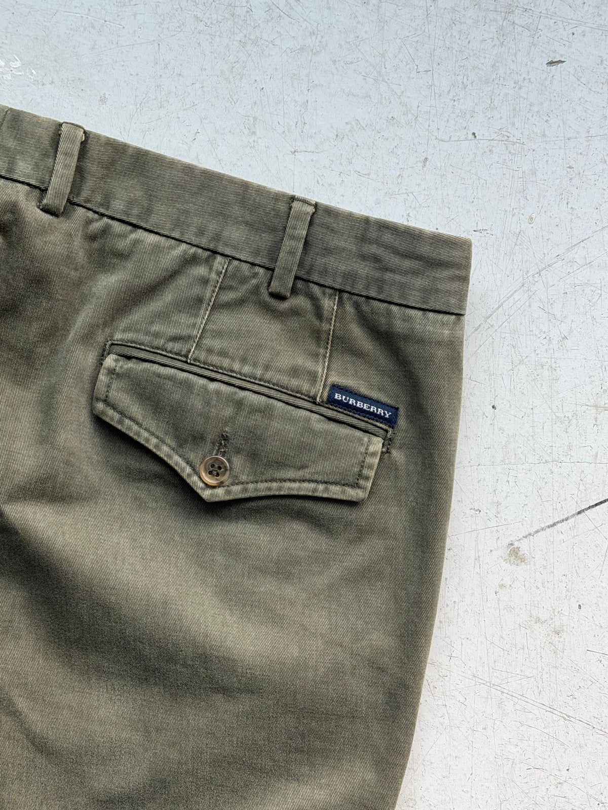 Burberry London | Vintage chinos | Olivengrøn | W36/L34