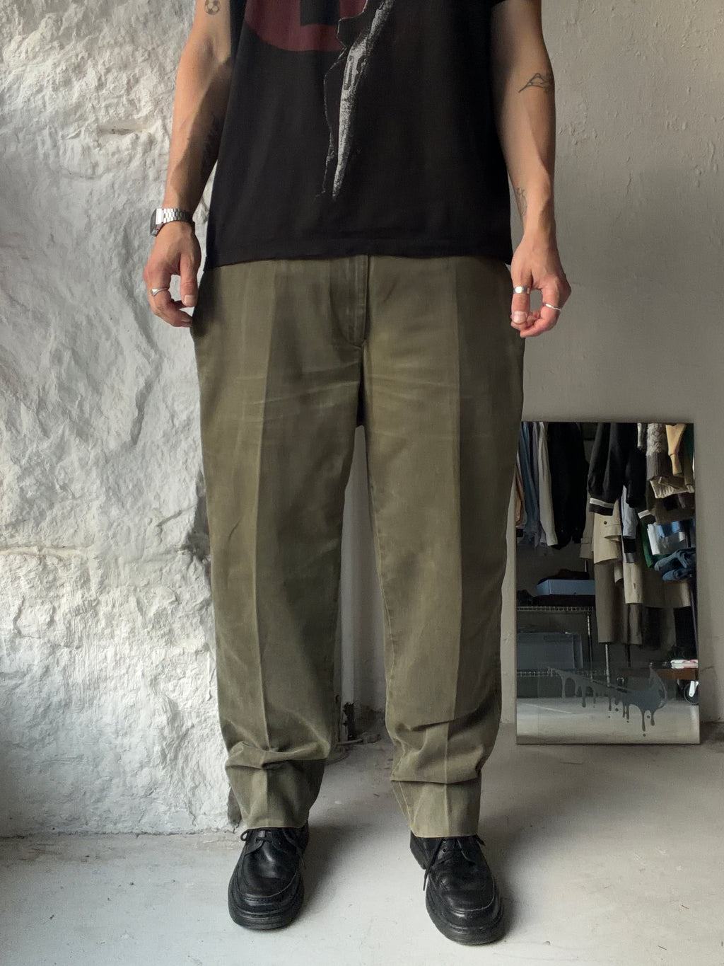 Burberry London | Vintage chinos | Olivengrøn | W36/L34