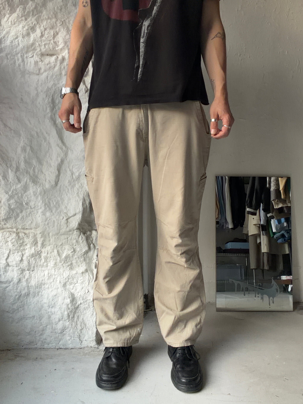 Dickies | Ripstop work pants | Beige | W34 L30