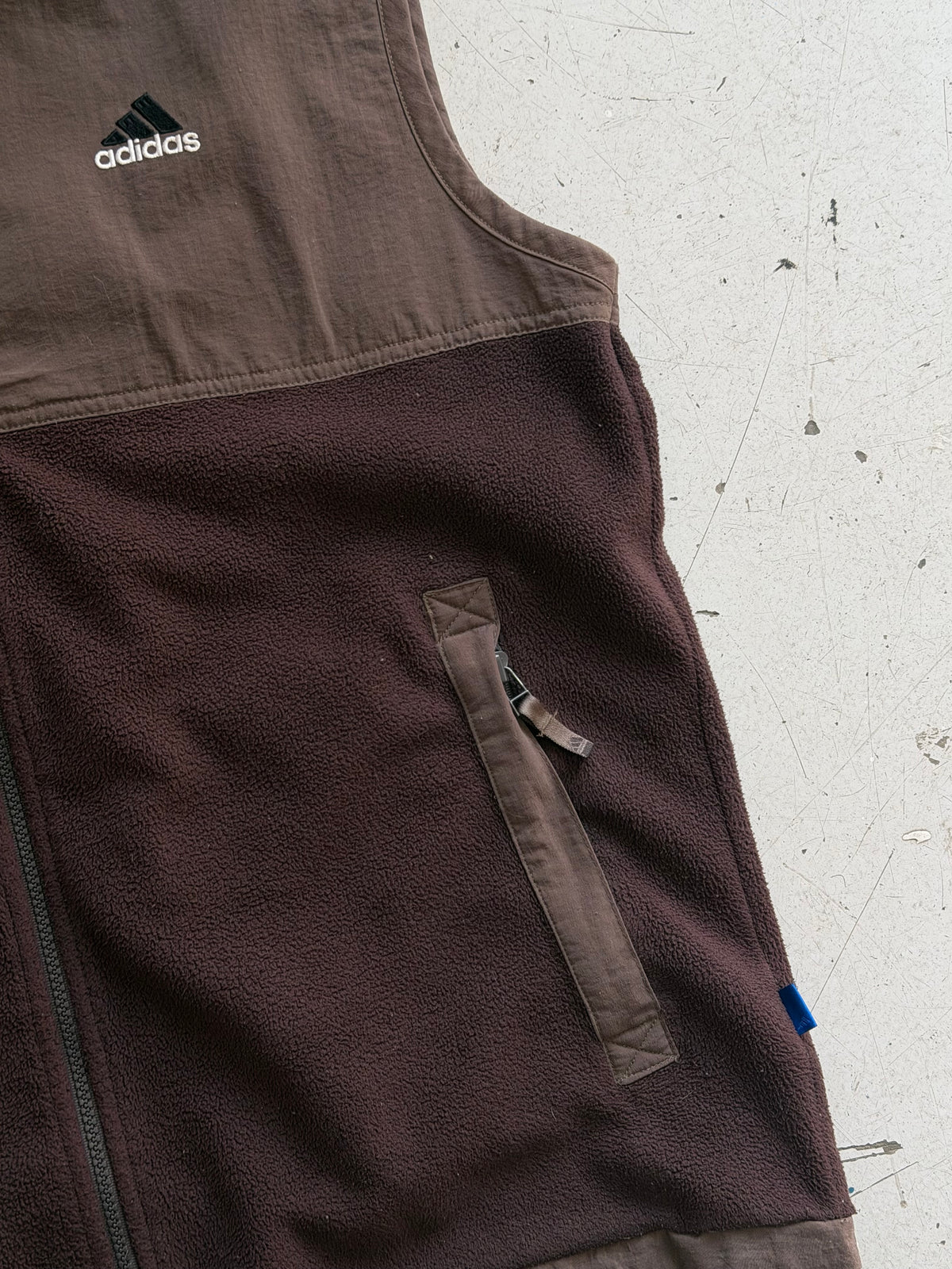 Adidas | Vintage fleecevest | Brun | L