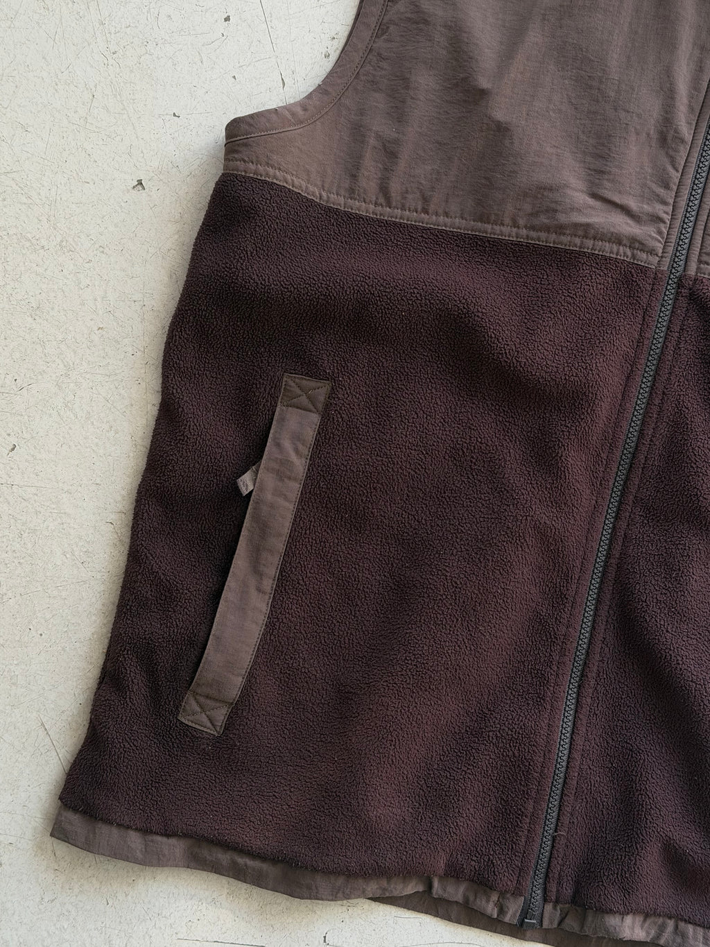 Adidas | Vintage fleecevest | Brun | L
