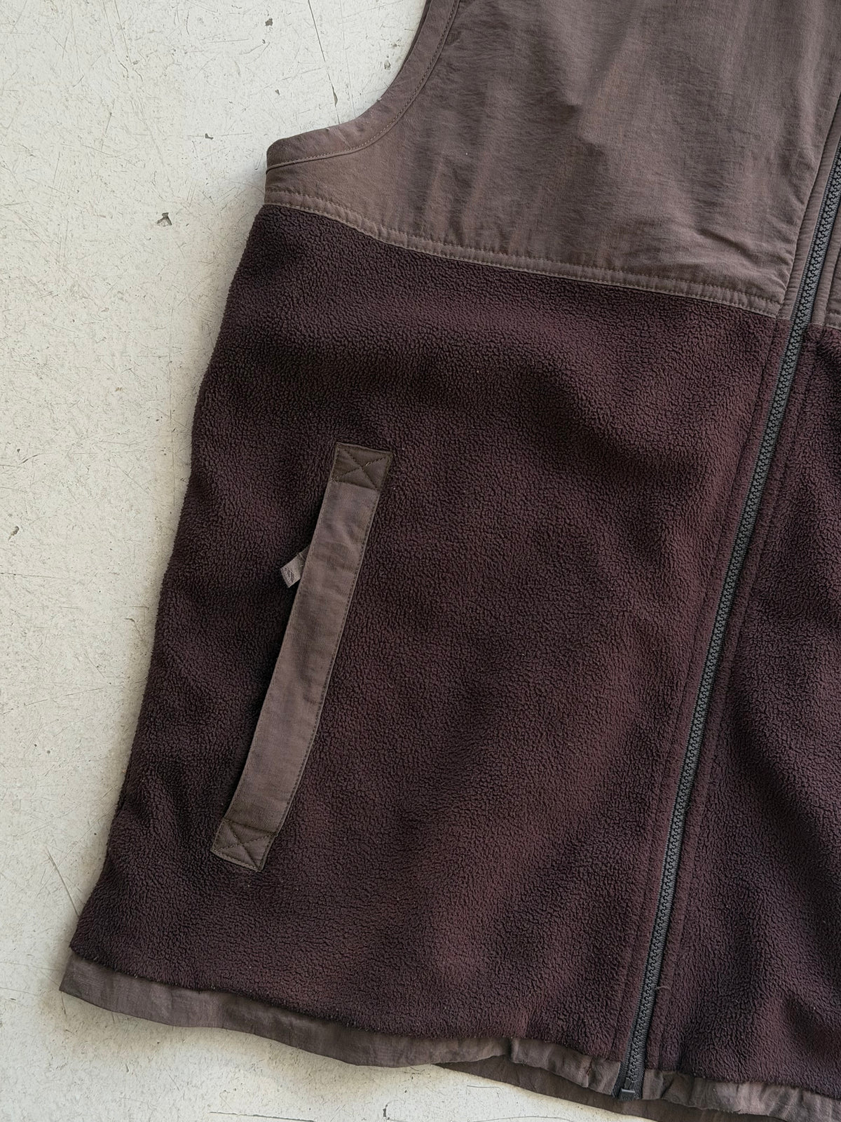 Adidas | Vintage fleecevest | Brun | L