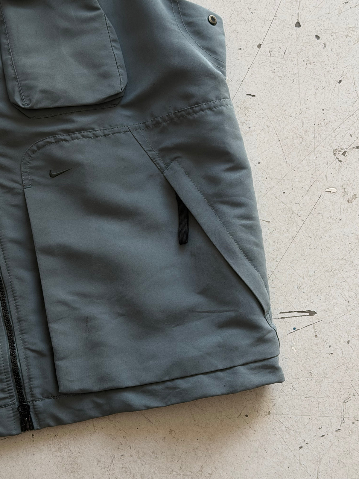 Nike | Vintage utility vest | Grågrøn | M