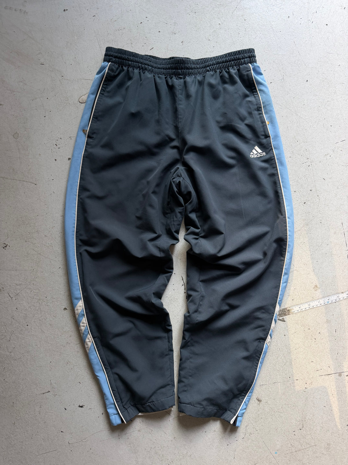 Adidas | Vintage trackpants | Navy / lyseblå | M