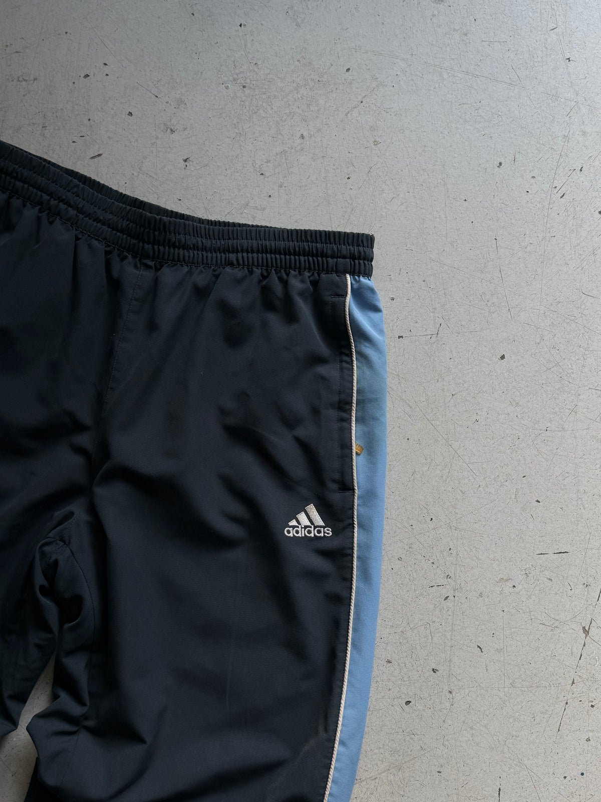 Adidas | Vintage trackpants | Navy / lyseblå | M