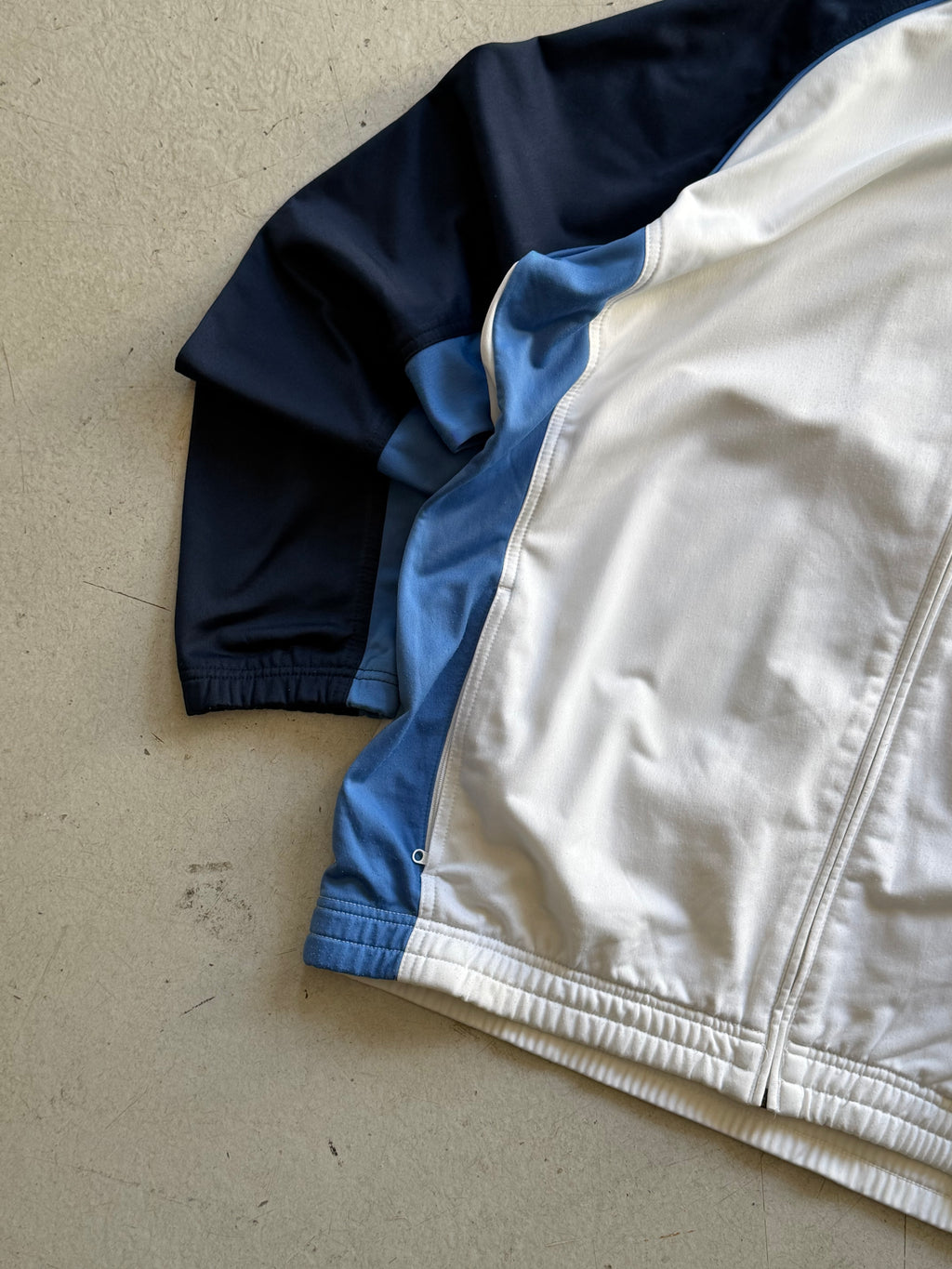 Nike | Vintage track jacket | Hvid/navy/blå | XXL