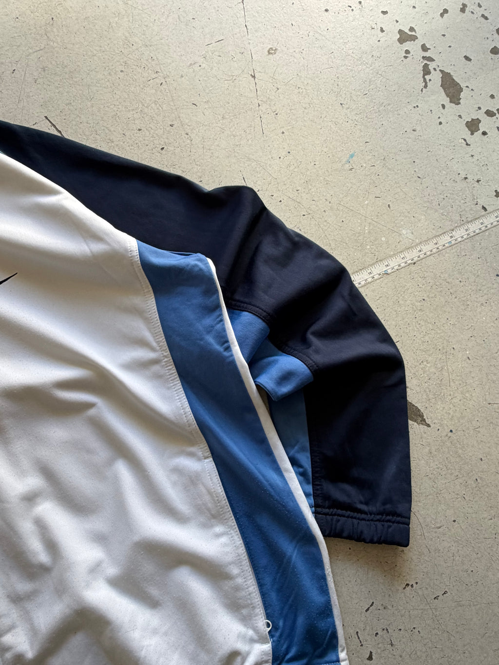 Nike | Vintage track jacket | Hvid/navy/blå | XXL