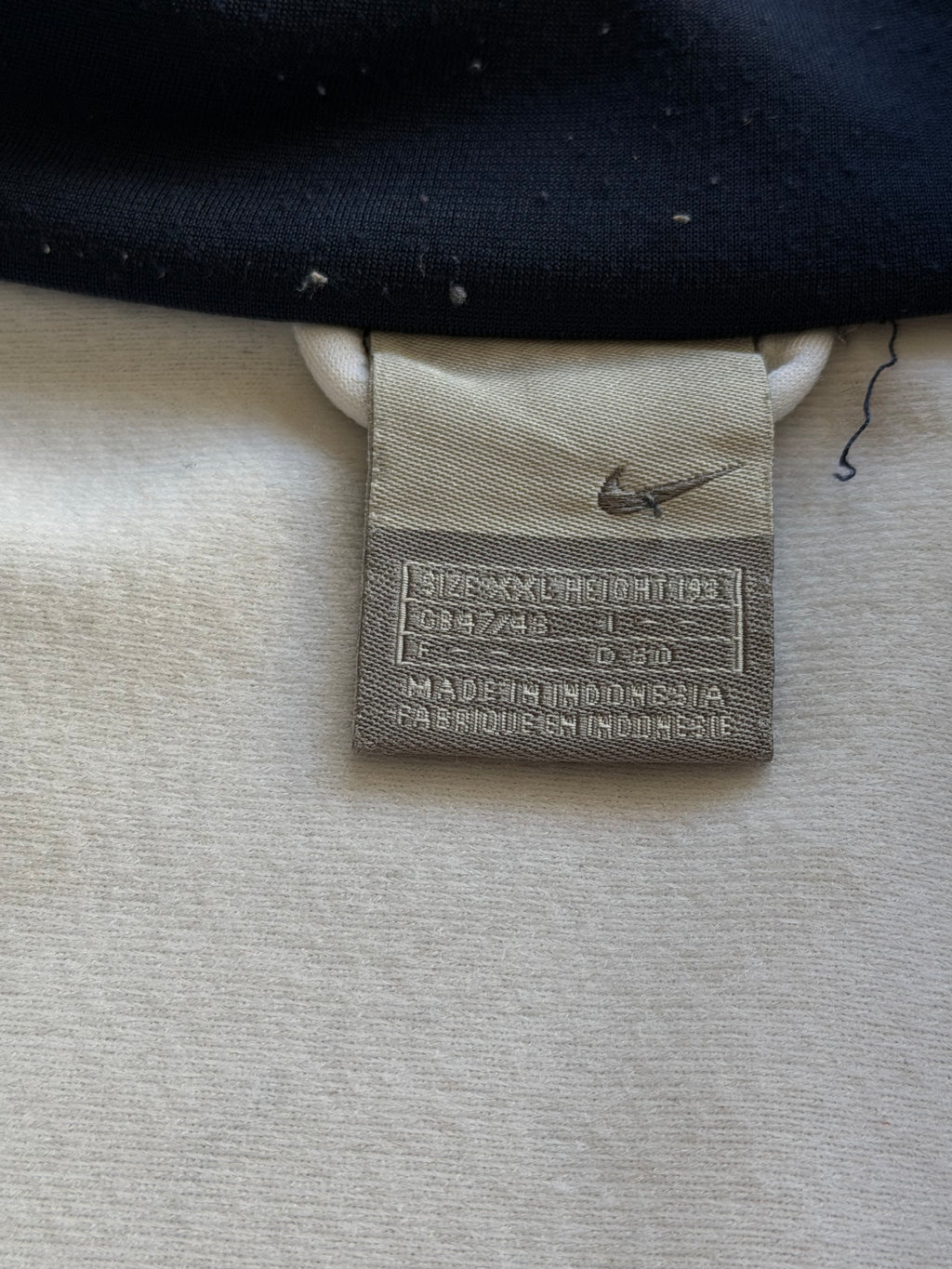 Nike | Vintage track jacket | Hvid/navy/blå | XXL