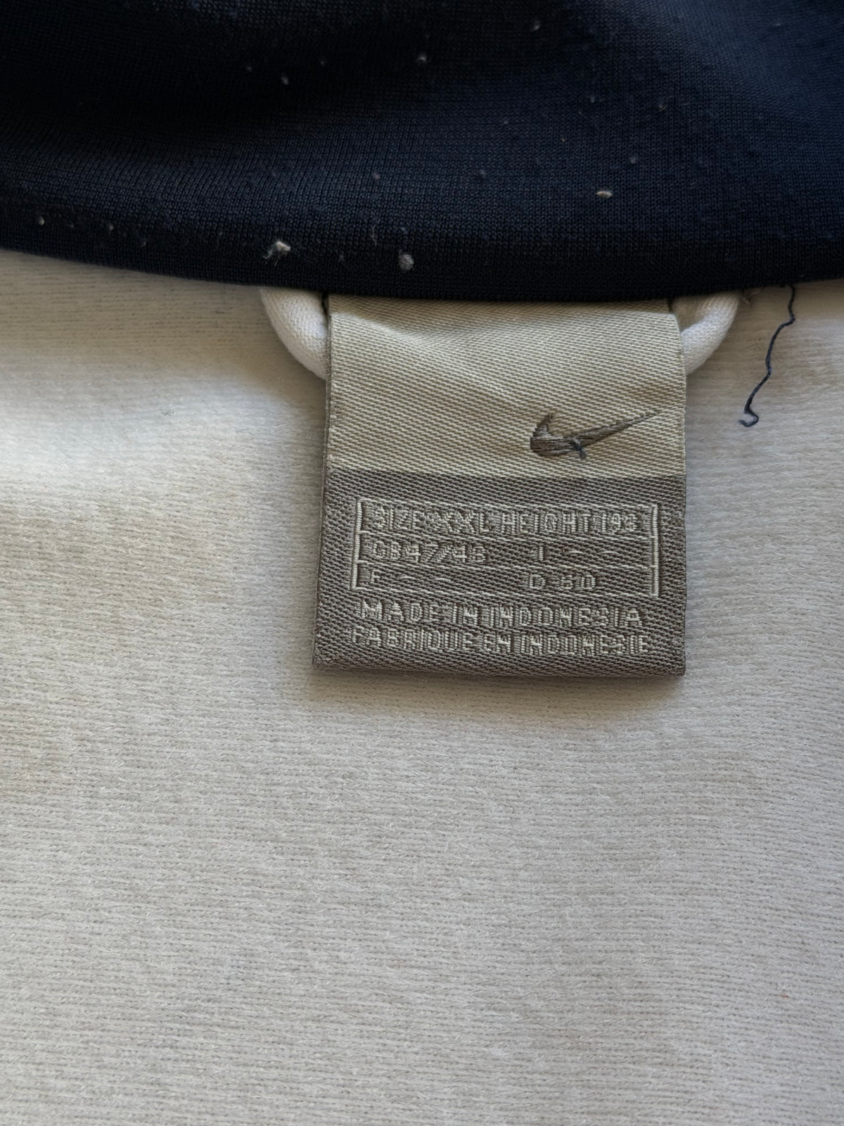 Nike | Vintage track jacket | Hvid/navy/blå | XXL