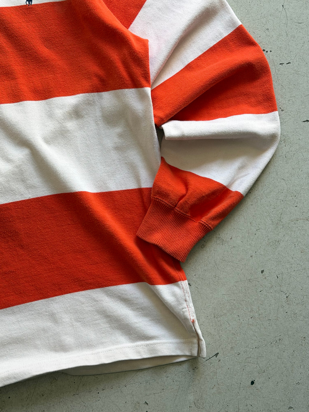 Polo Ralph Lauren | Vintage rugby shirt | Orange/hvid | L