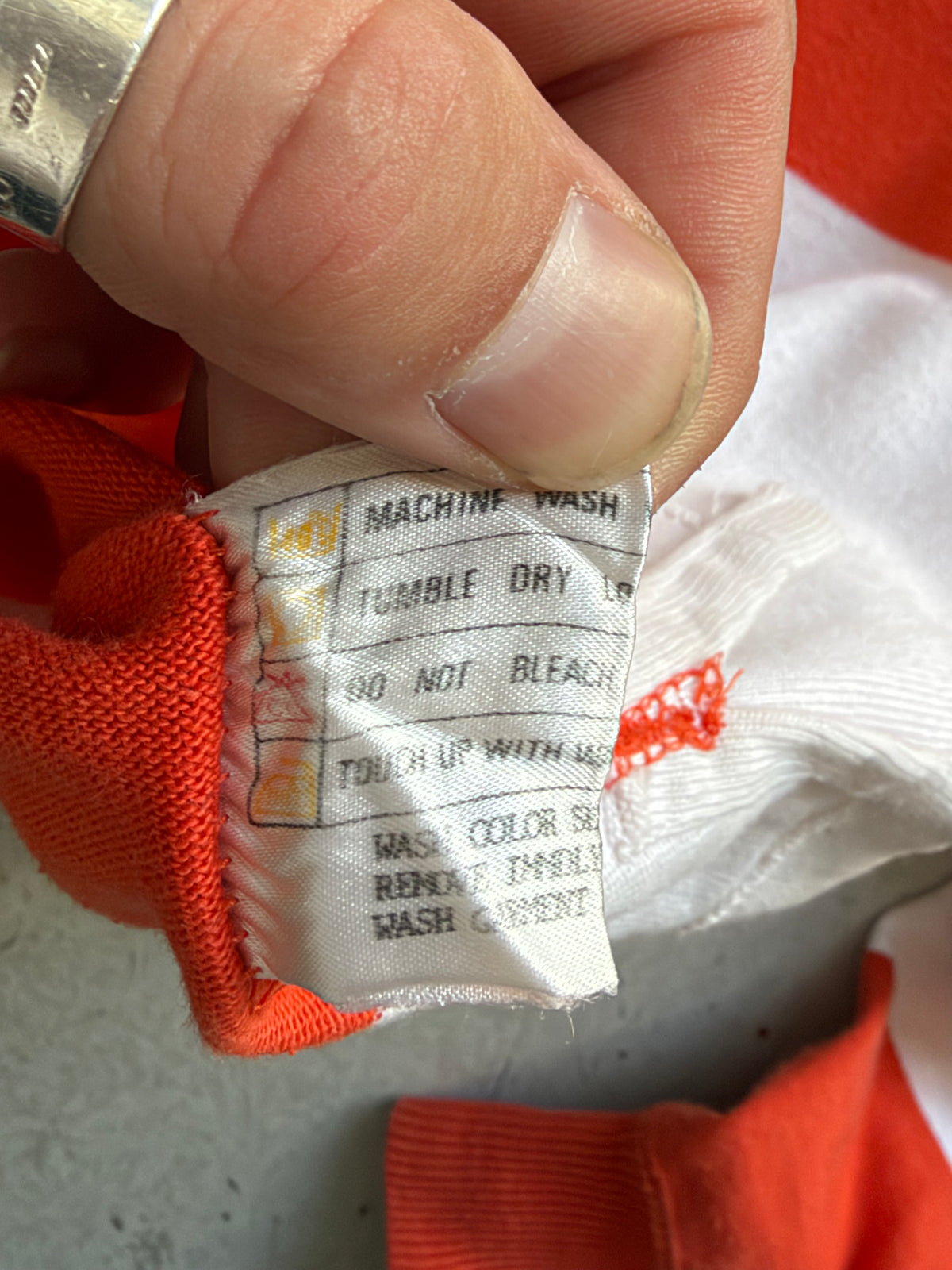 Polo Ralph Lauren | Vintage rugby shirt | Orange/hvid | L