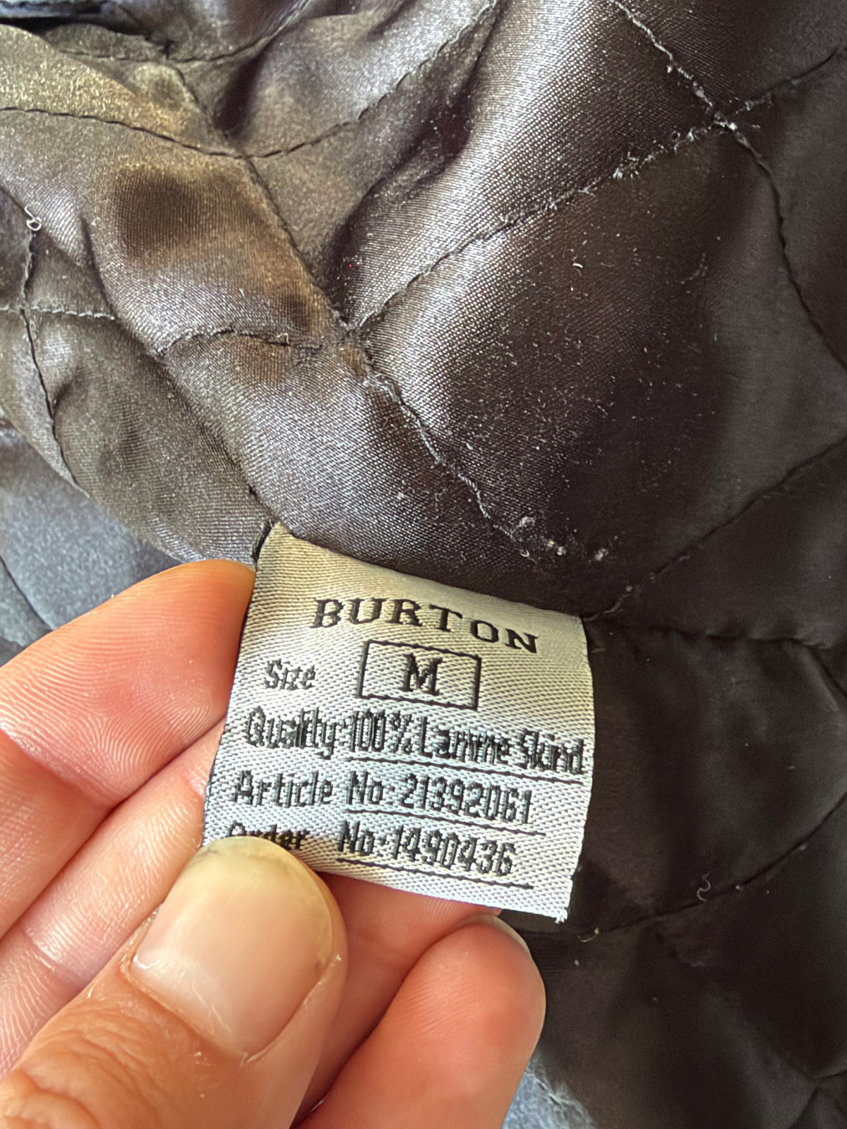 Burton | Vintage læderjakke | Sort | M