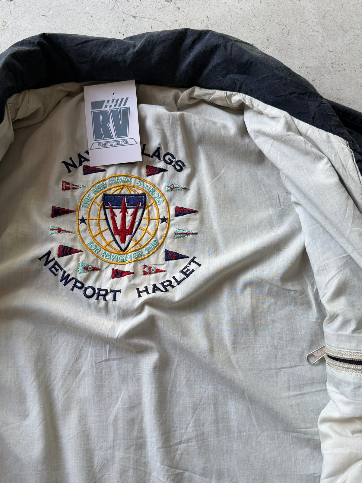 Naval Flags | Vintage sejlerjakke | Navy | L/XL