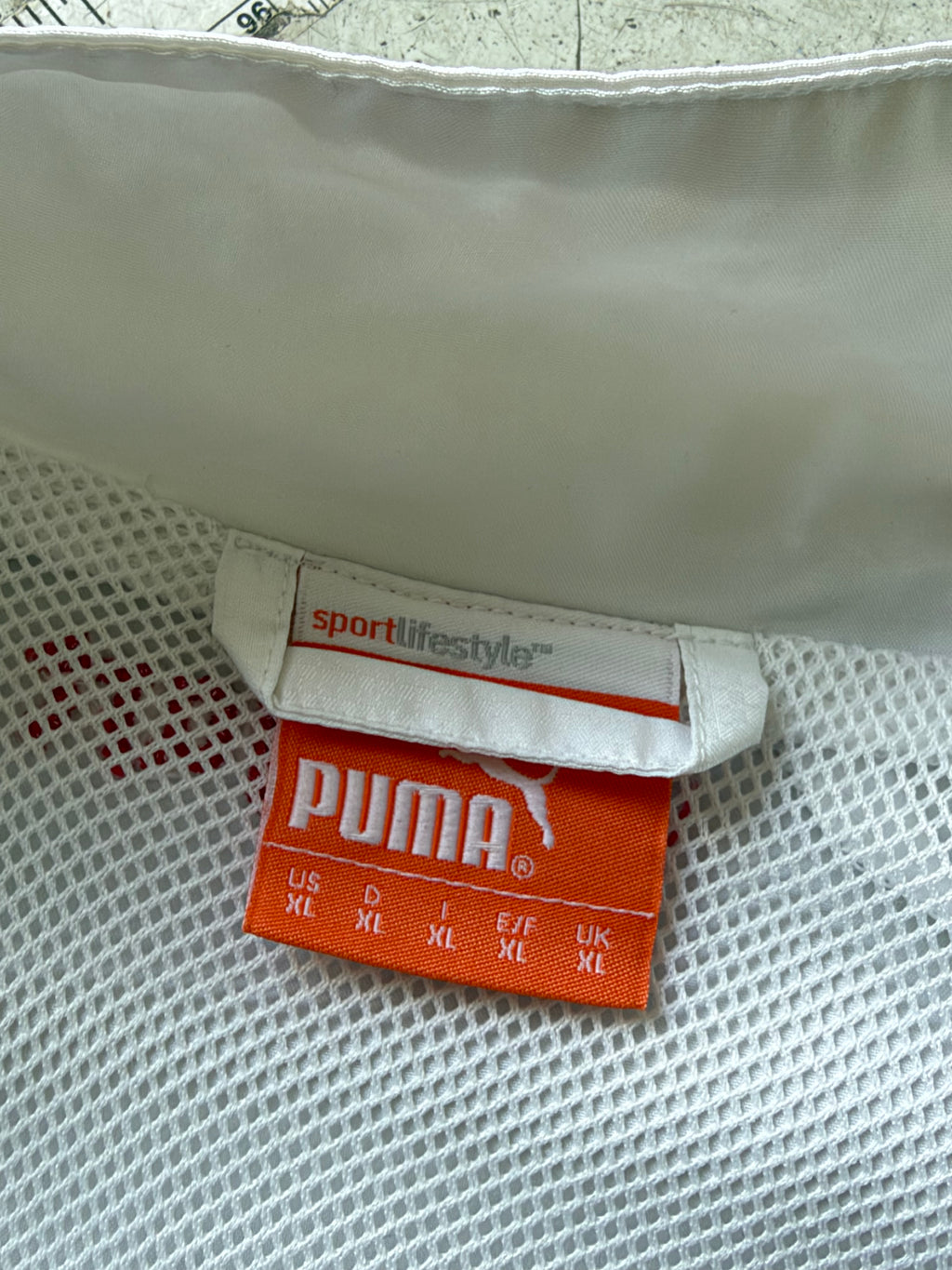Puma x VfB Stuttgart | Vintage track jacket | Hvid/rød | XL