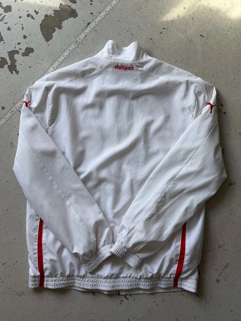 Puma x VfB Stuttgart | Vintage track jacket | Hvid/rød | XL
