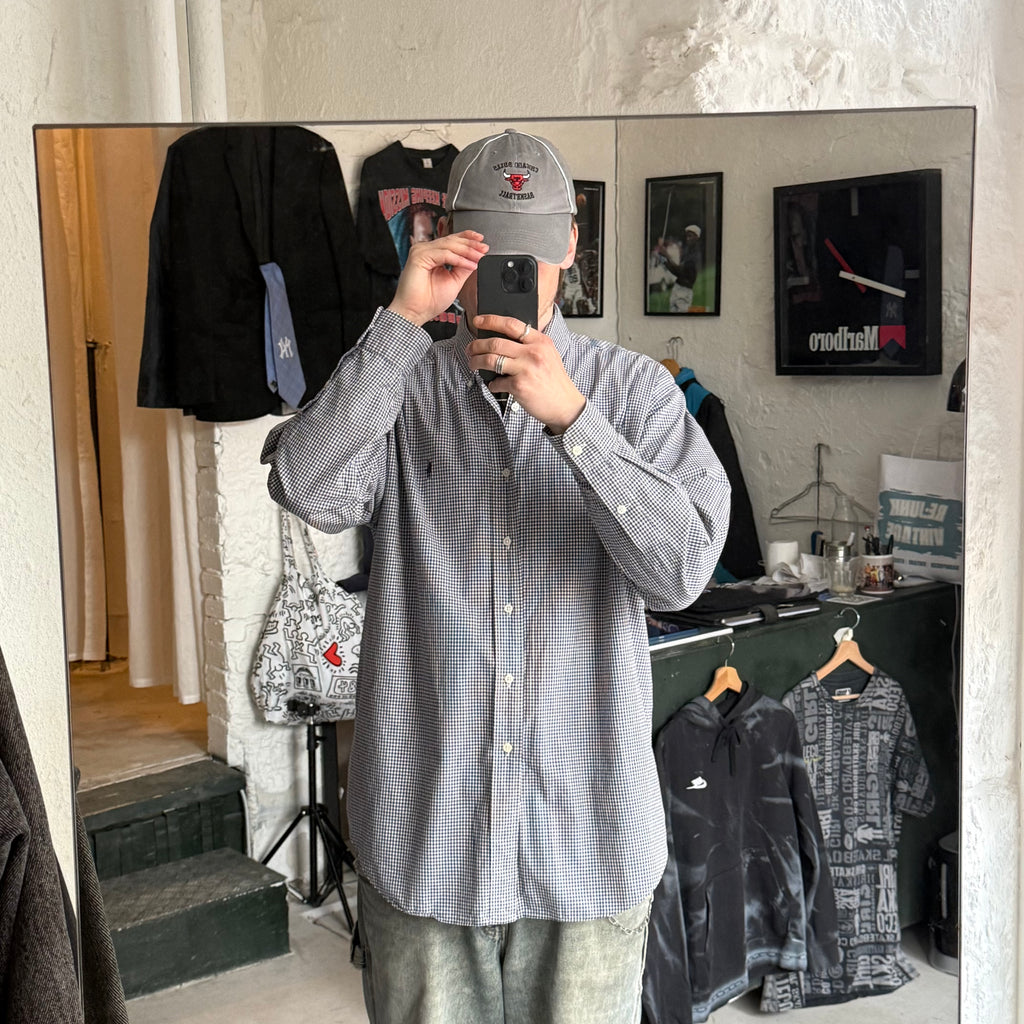 Ralph Lauren | skjorte | blå/hvid tern | L