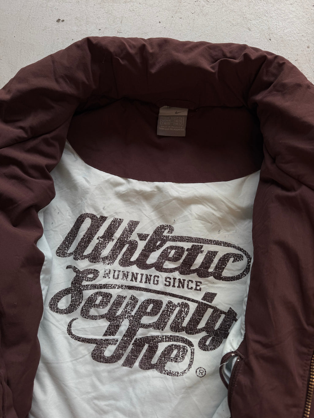 Nike | Vintage Track Athletics puffer vest | Brun | M