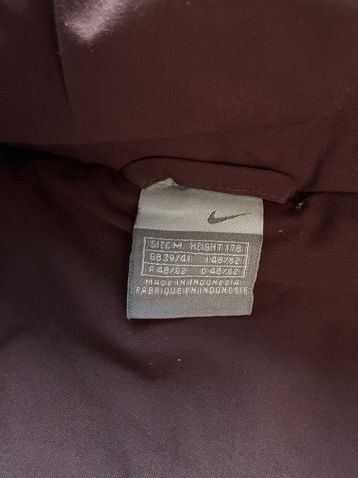 Nike | Vintage Track Athletics puffer vest | Brun | M