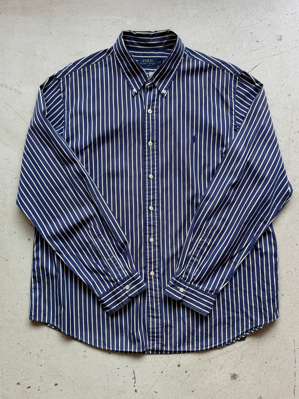 Polo Ralph Lauren | Stribet skjorte | Navy/hvid | XXL