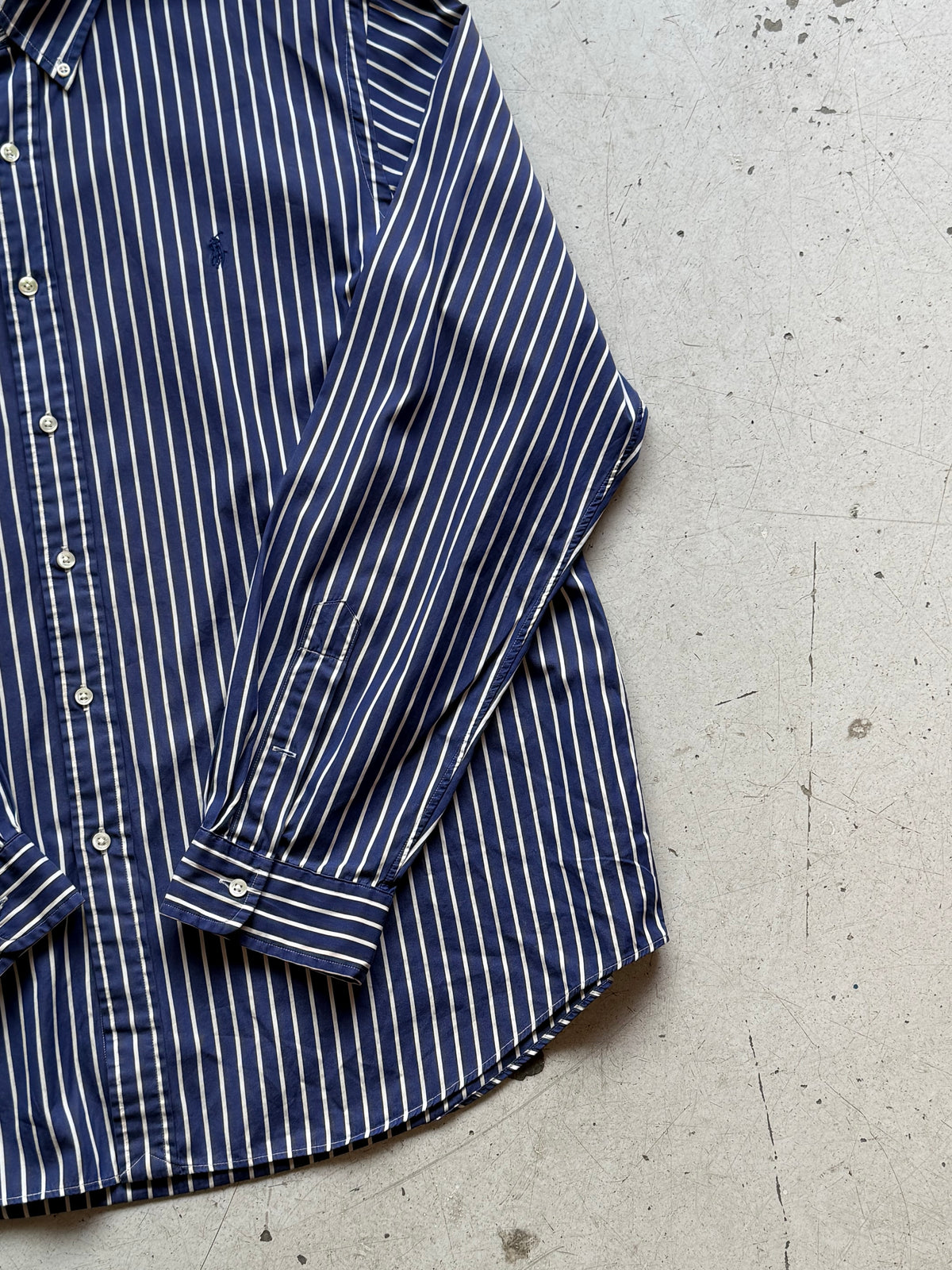 Polo Ralph Lauren | Stribet skjorte | Navy/hvid | XXL