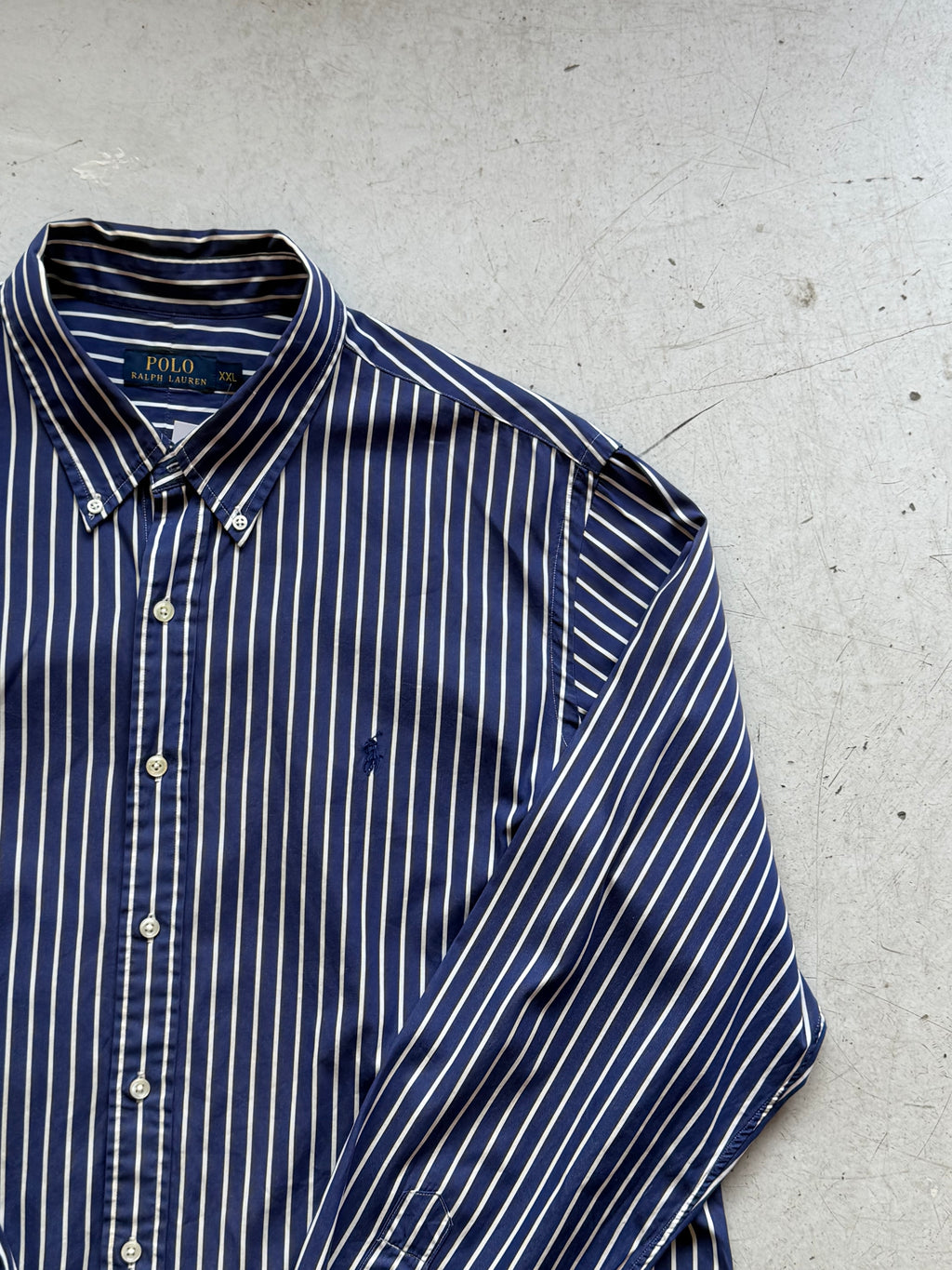 Polo Ralph Lauren | Stribet skjorte | Navy/hvid | XXL