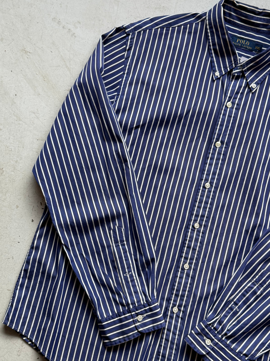 Polo Ralph Lauren | Stribet skjorte | Navy/hvid | XXL