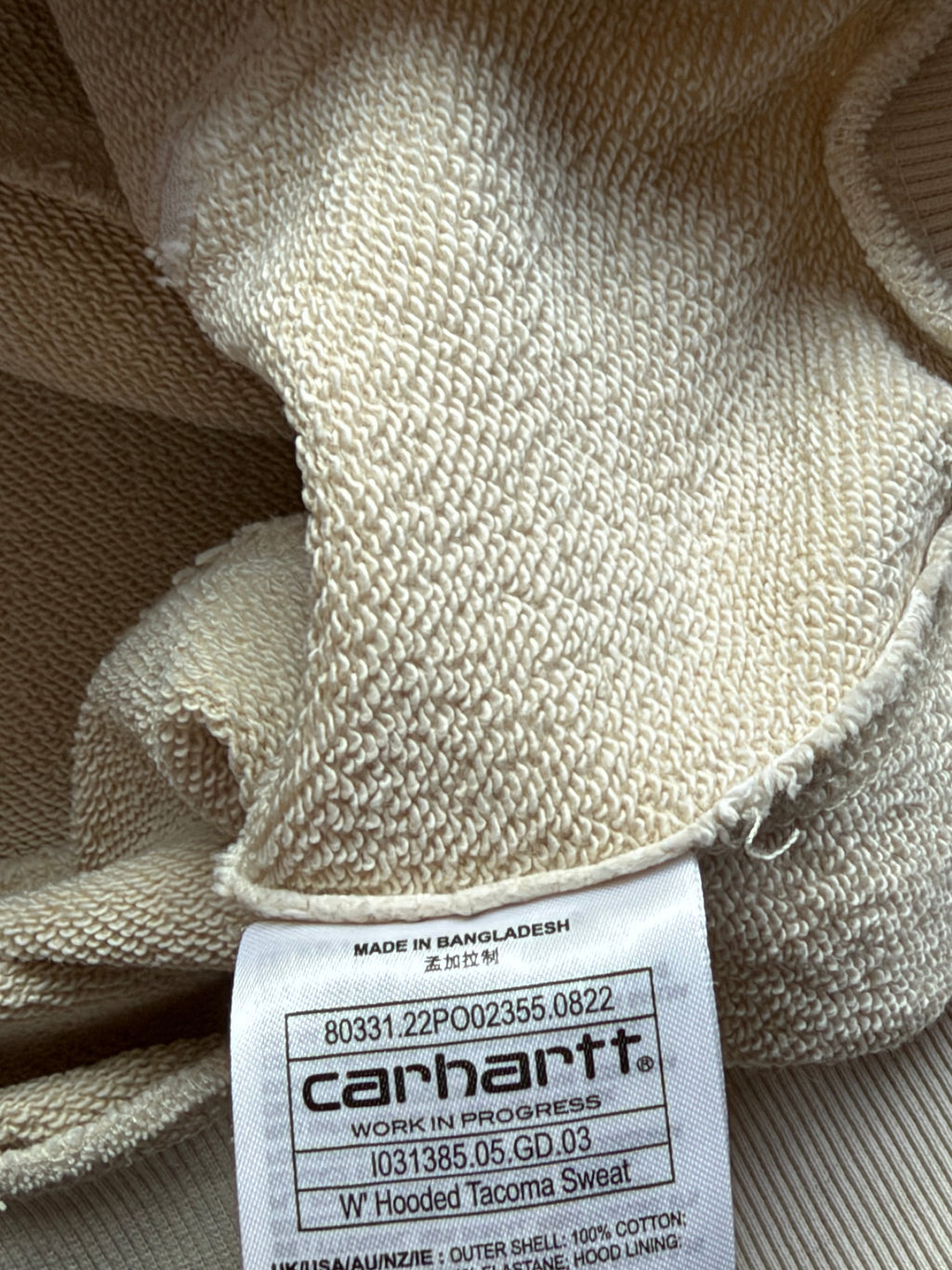 Carhartt WIP | Hooded Tacoma Sweat hoodie | Hvid | XS
