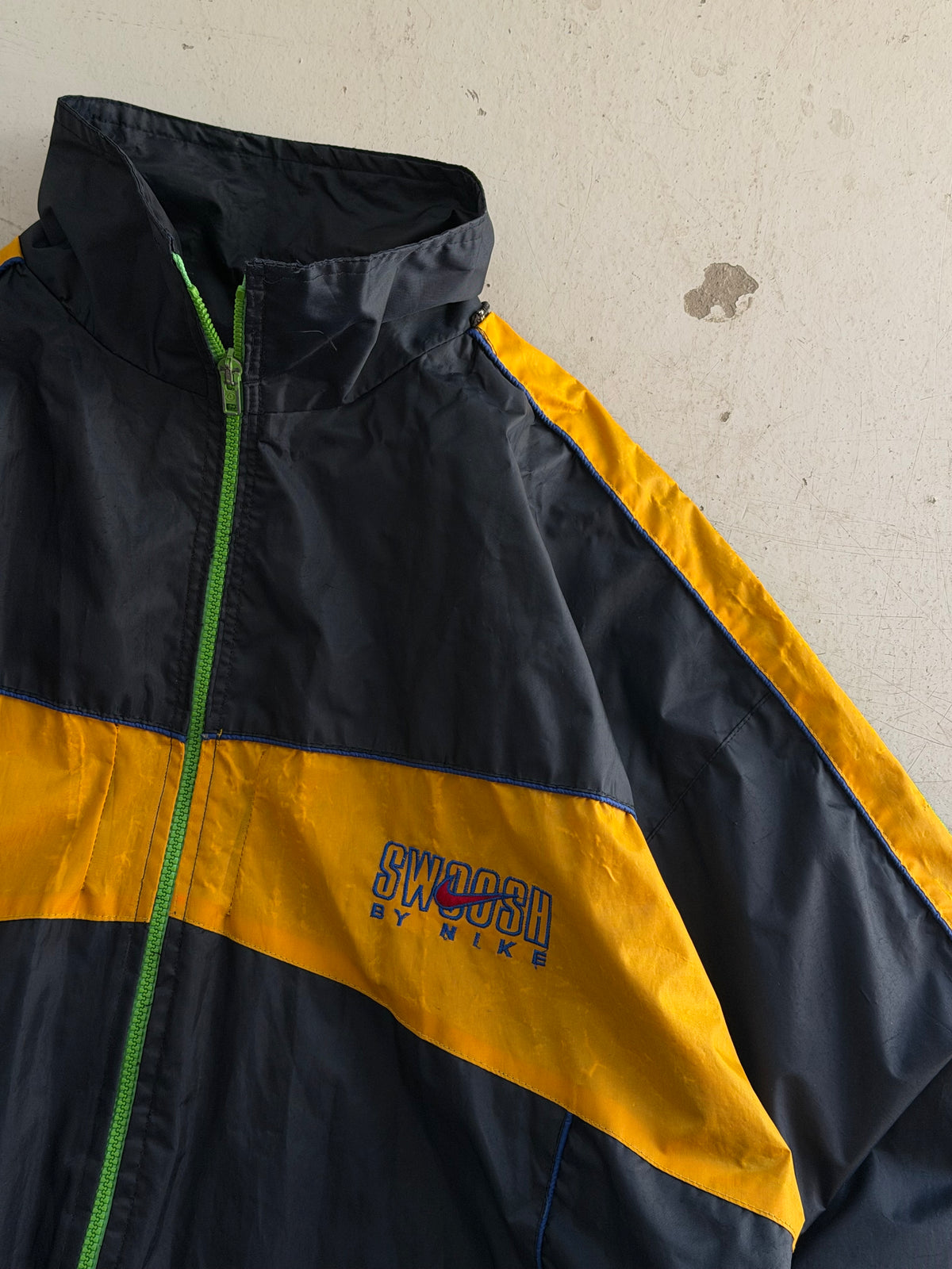 Nike | Vintage Swoosh Windbreaker | Navy/gul | L