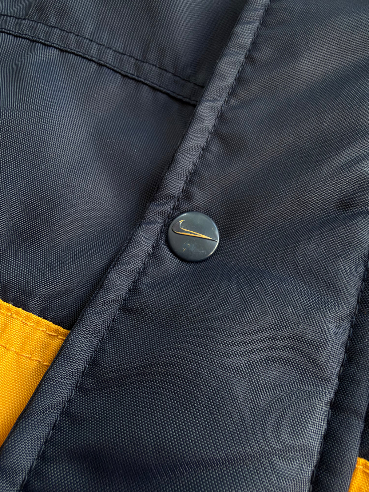 Nike | Vintage Puffer Jakke | Navy/gul | L