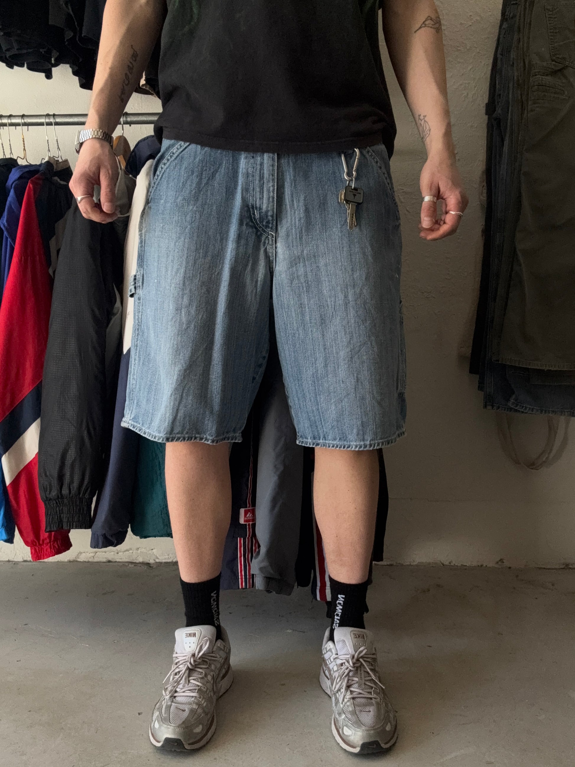 Old Navy | carpenter shorts | lyseblå | W36