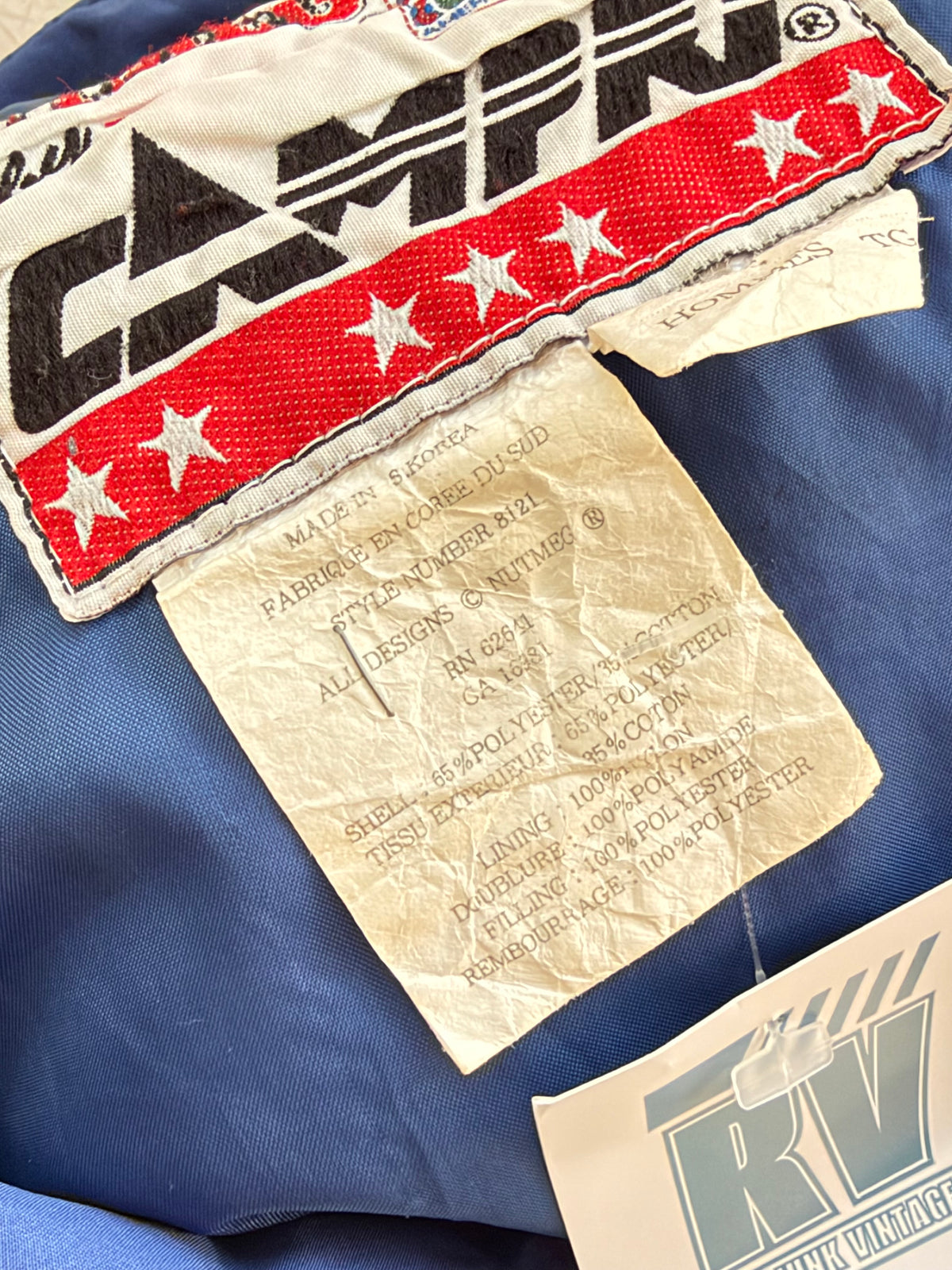 NFL jakke | Vintage New England Patriots | Blå/rød | XL